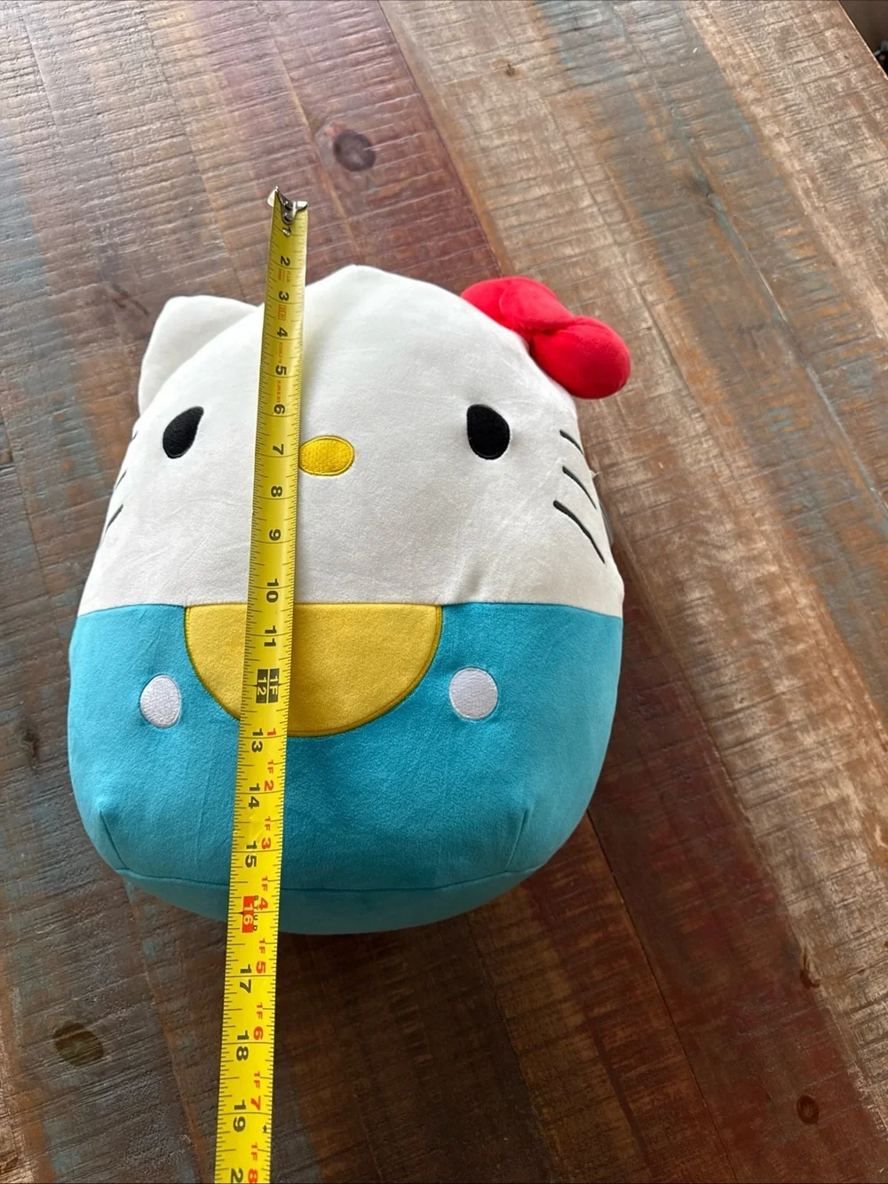 Hello Kitty Jumbo Squishmallow 16 inch Red Bow Blue Classic Plush NEW Yellow 16”